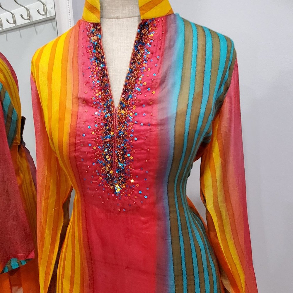 Rainbow Tunic Dress with lining